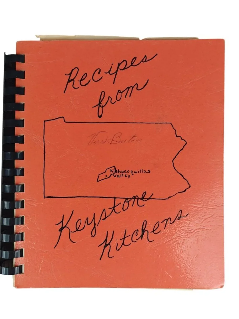 Recipes From Keystone Kitchens Ladies Auxiliary 1977 Spiral-Bound Cookbook